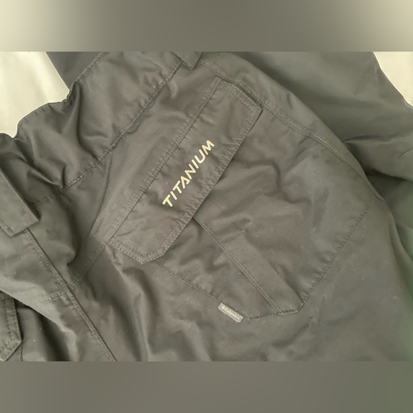 Columbia bugaboo snow pants titanium omnitech black Velcro adjustable lined - Picture 6 of 13